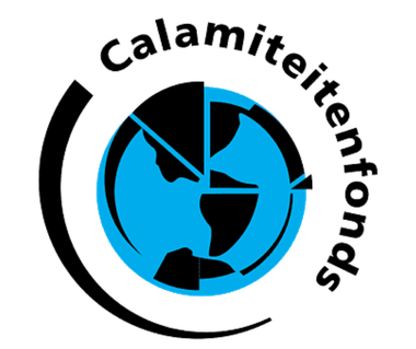 Blue globe with abstract design, surrounded by circular text.